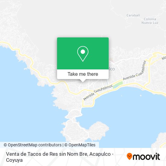 Venta de Tacos de Res sin Nom Bre map