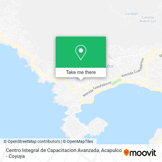 Centro Integral de Capacitacion Avanzada map