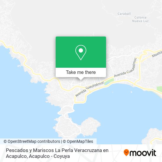 Pescados y Mariscos La Perla Veracruzana en Acapulco map