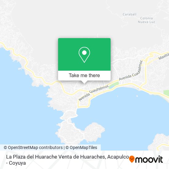 Mapa de La Plaza del Huarache Venta de Huaraches