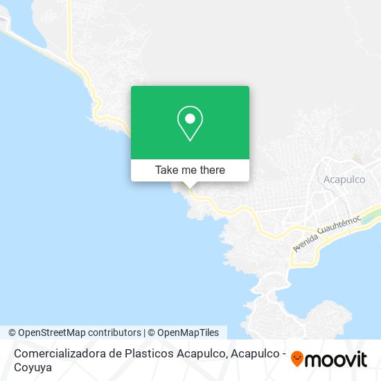 Mapa de Comercializadora de Plasticos Acapulco