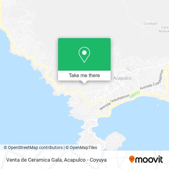 Mapa de Venta de Ceramica Gala