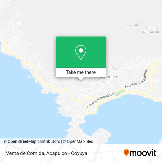 Venta de Comida map