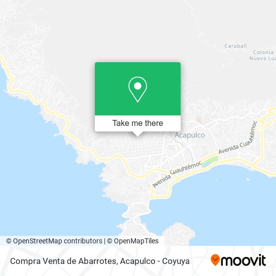 Mapa de Compra Venta de Abarrotes