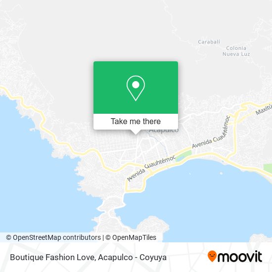 Mapa de Boutique Fashion Love