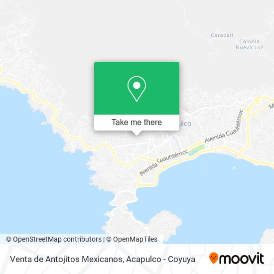 Venta de Antojitos Mexicanos map