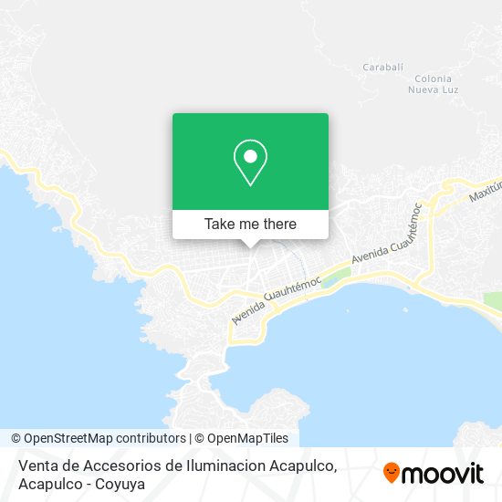 Venta de Accesorios de Iluminacion Acapulco map