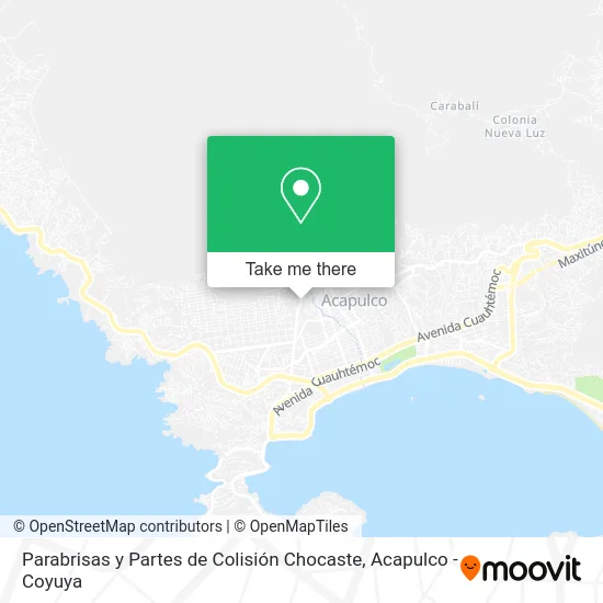 Parabrisas y Partes de Colisión Chocaste map