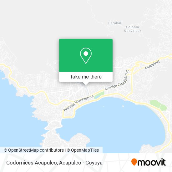 Codornices Acapulco map