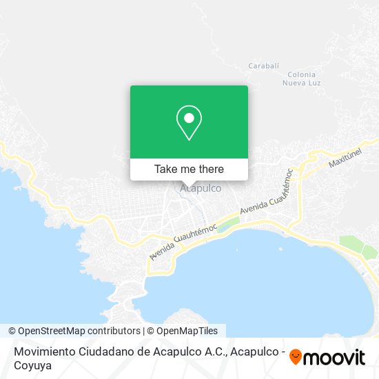 Movimiento Ciudadano de Acapulco A.C. map