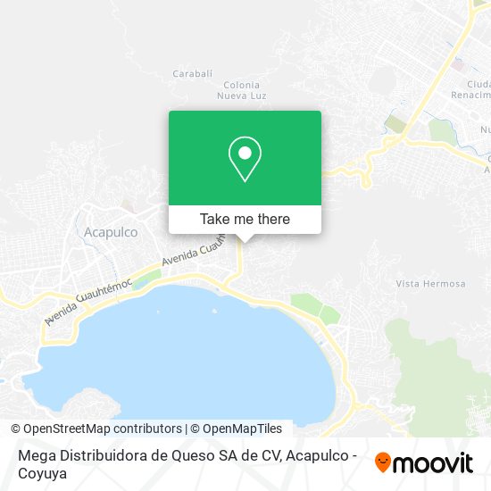 Mega Distribuidora de Queso SA de CV map
