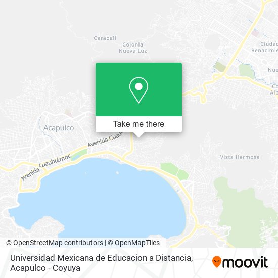 Universidad Mexicana de Educacion a Distancia map