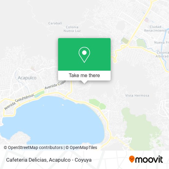 Cafeteria Delicias map