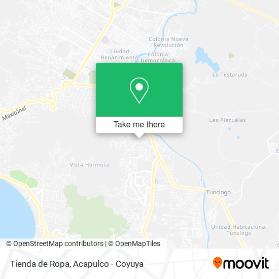 Tienda de Ropa map