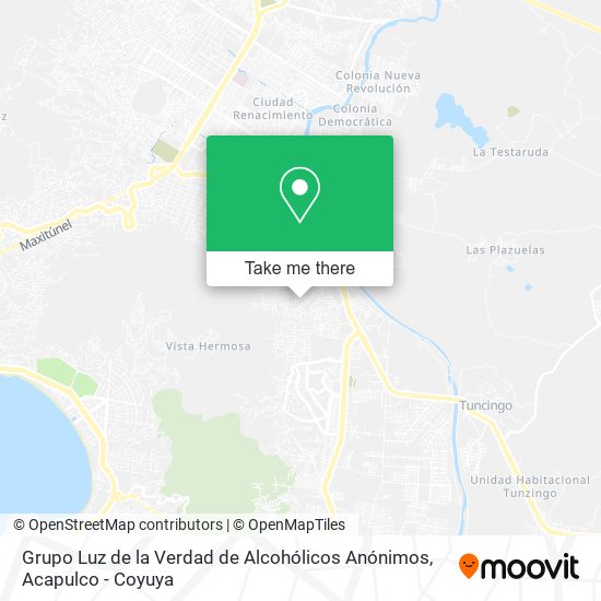 Grupo Luz de la Verdad de Alcohólicos Anónimos map