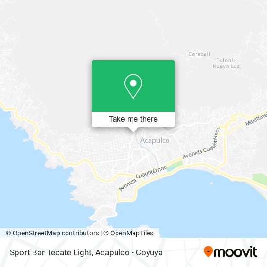 Sport Bar Tecate Light map