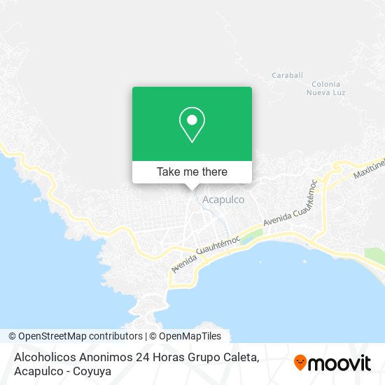 Alcoholicos Anonimos 24 Horas Grupo Caleta map