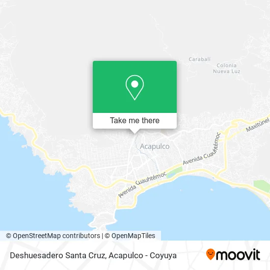 Deshuesadero Santa Cruz map