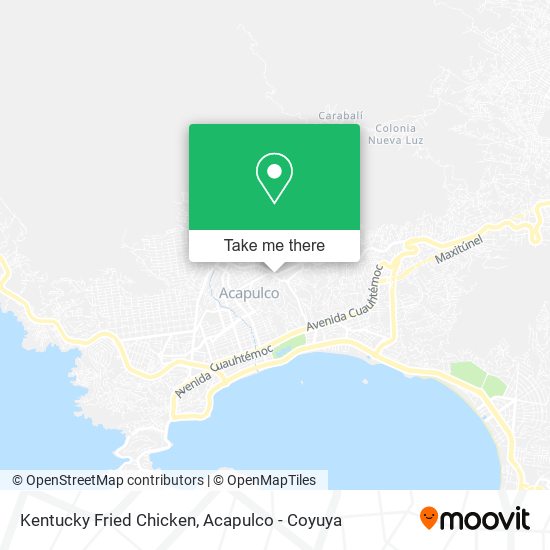 Kentucky Fried Chicken map