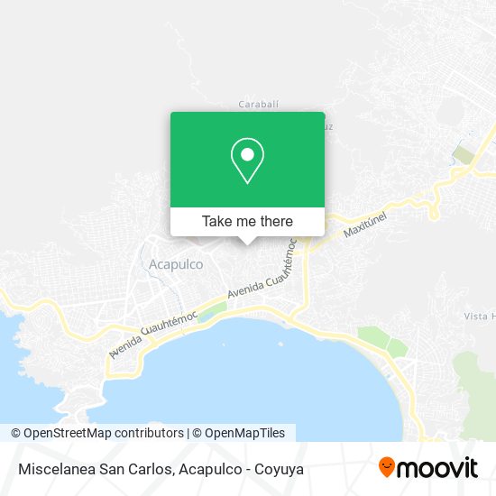 Miscelanea San Carlos map