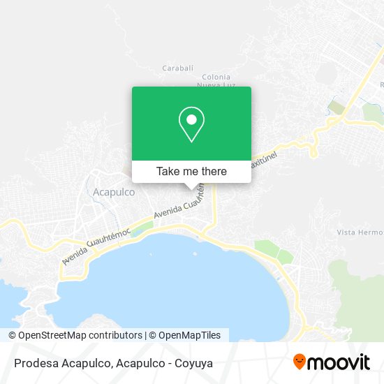 Prodesa Acapulco map