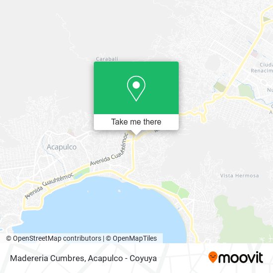 Madereria Cumbres map