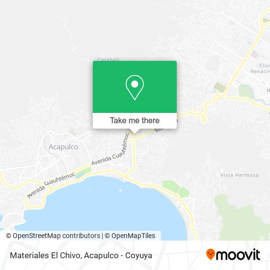 Materiales El Chivo map