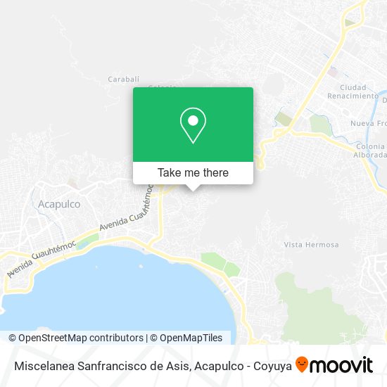 Miscelanea Sanfrancisco de Asis map