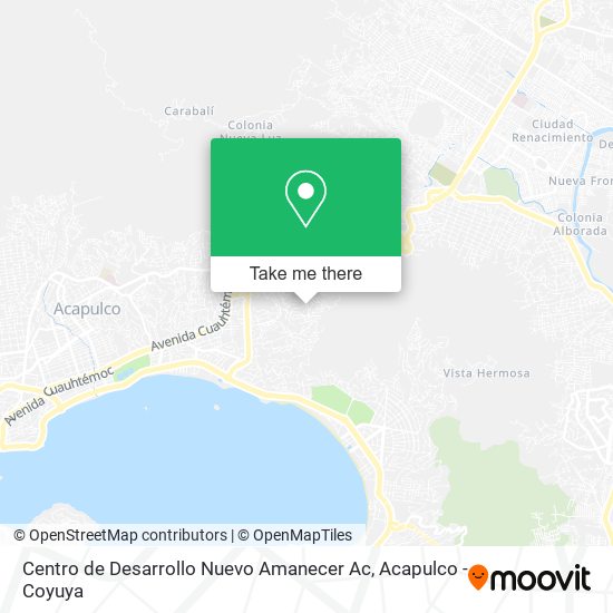 Mapa de Centro de Desarrollo Nuevo Amanecer Ac