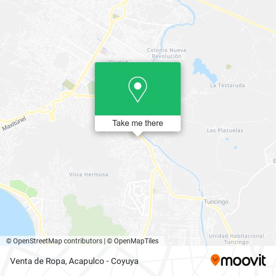 Venta de Ropa map