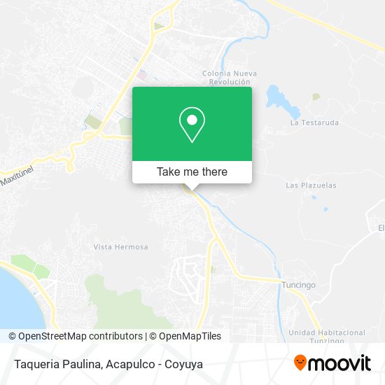 Mapa de Taqueria Paulina