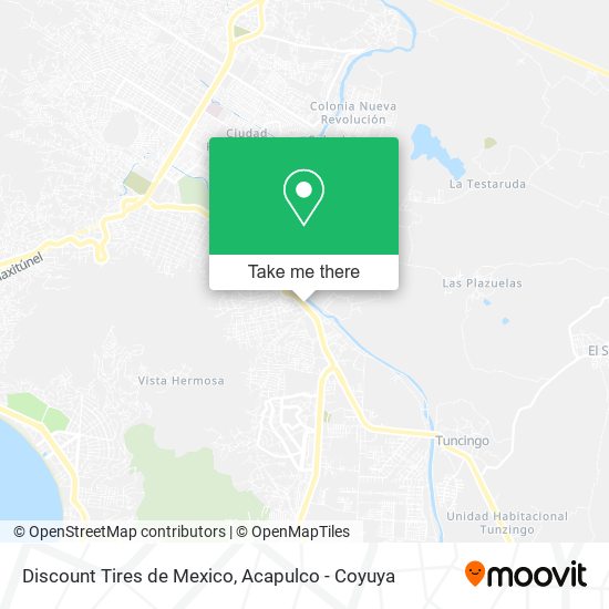 Discount Tires de Mexico map