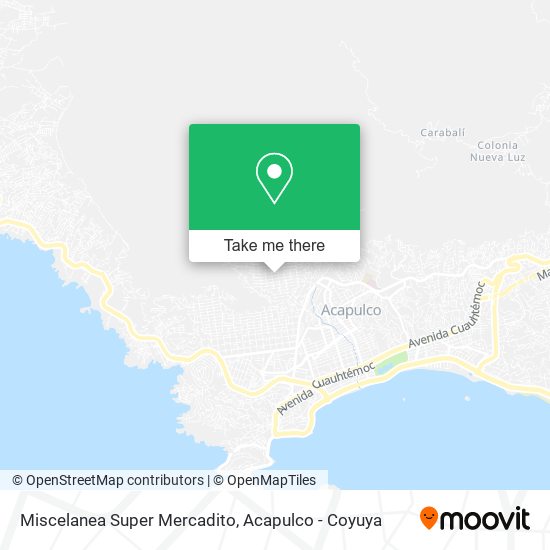 Mapa de Miscelanea Super Mercadito