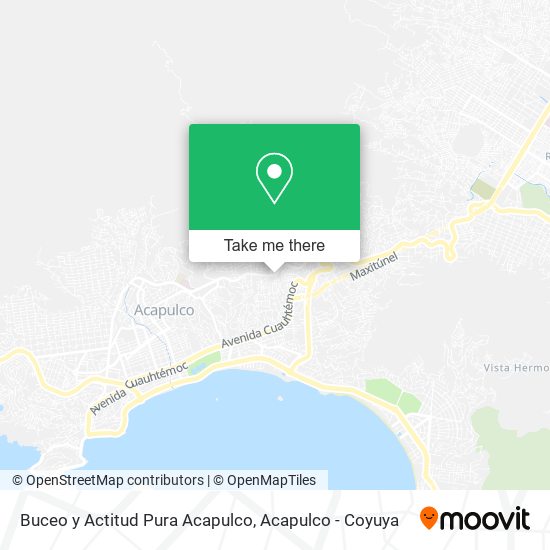 Mapa de Buceo y Actitud Pura Acapulco