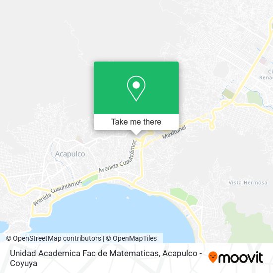 Unidad Academica Fac de Matematicas map