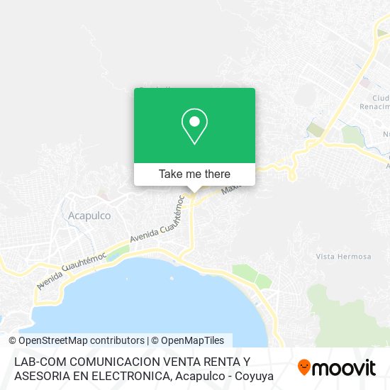 Mapa de LAB-COM COMUNICACION VENTA RENTA Y ASESORIA EN ELECTRONICA