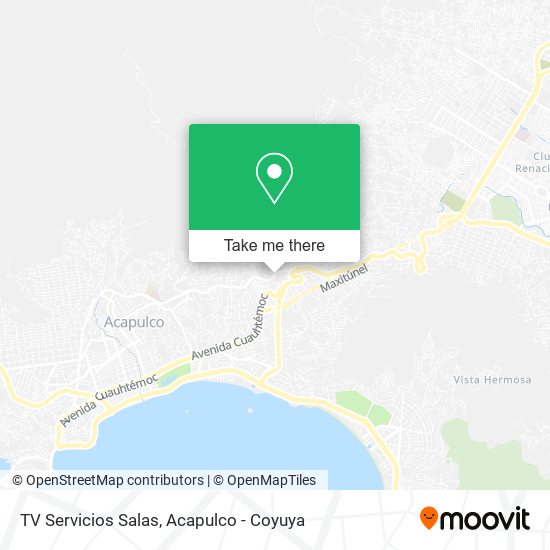 TV Servicios Salas map