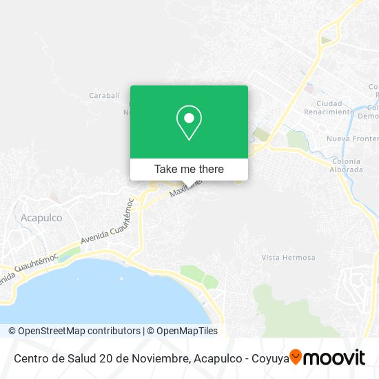 Centro de Salud 20 de Noviembre map