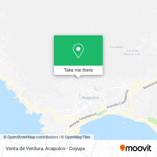 Mapa de Venta de Verdura