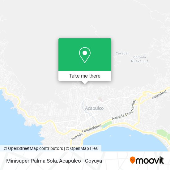 Mapa de Minisuper Palma Sola