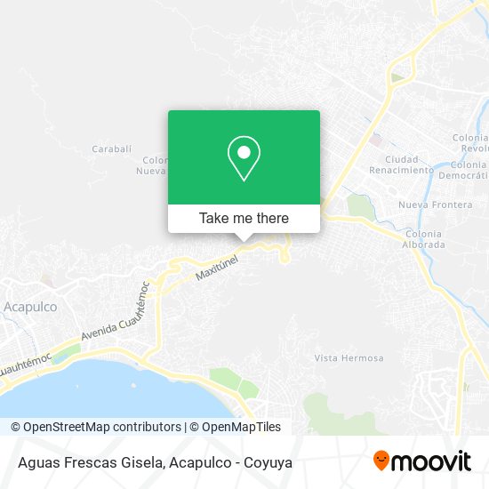 Aguas Frescas Gisela map