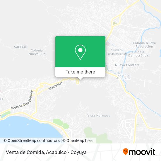 Venta de Comida map