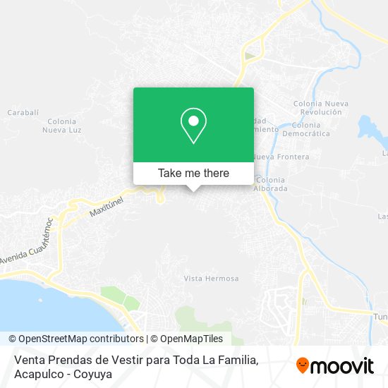 Venta Prendas de Vestir para Toda La Familia map