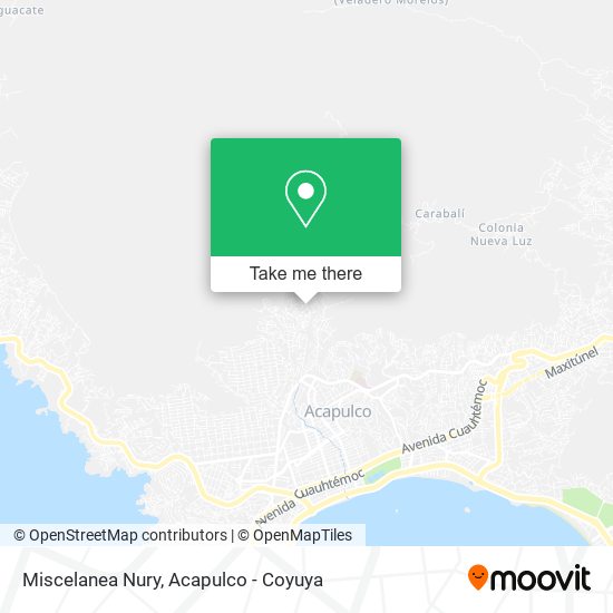 Mapa de Miscelanea Nury