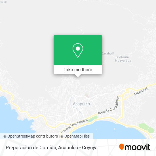 Mapa de Preparacion de Comida