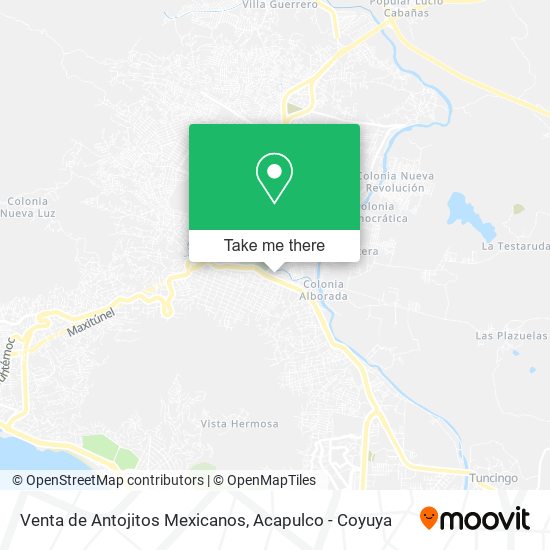 Venta de Antojitos Mexicanos map