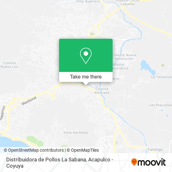 Mapa de Distribuidora de Pollos La Sabana