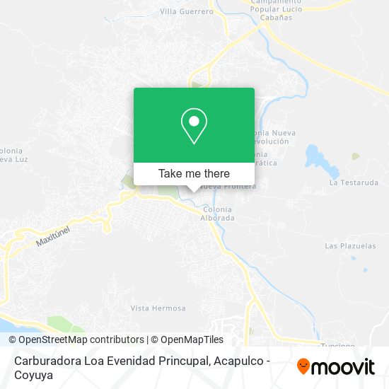 Carburadora Loa Evenidad Princupal map