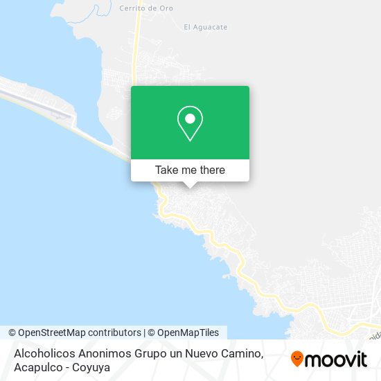 Alcoholicos Anonimos Grupo un Nuevo Camino map