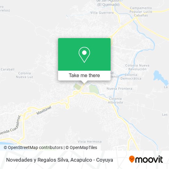 Novedades y Regalos Silva map